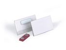 DURABLE Namensschild mit Magnet 811619 transp., PVC, 40x75mm 25 Stk. (4005546810904)