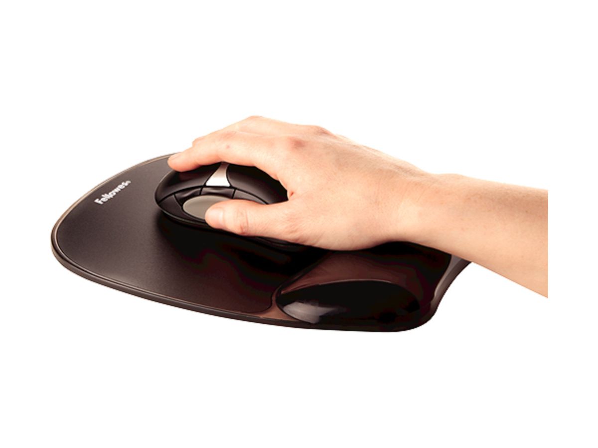 FELLOWES Mausmatte m. Handgelenkauflage 9112101 schwarz (0043859527175)