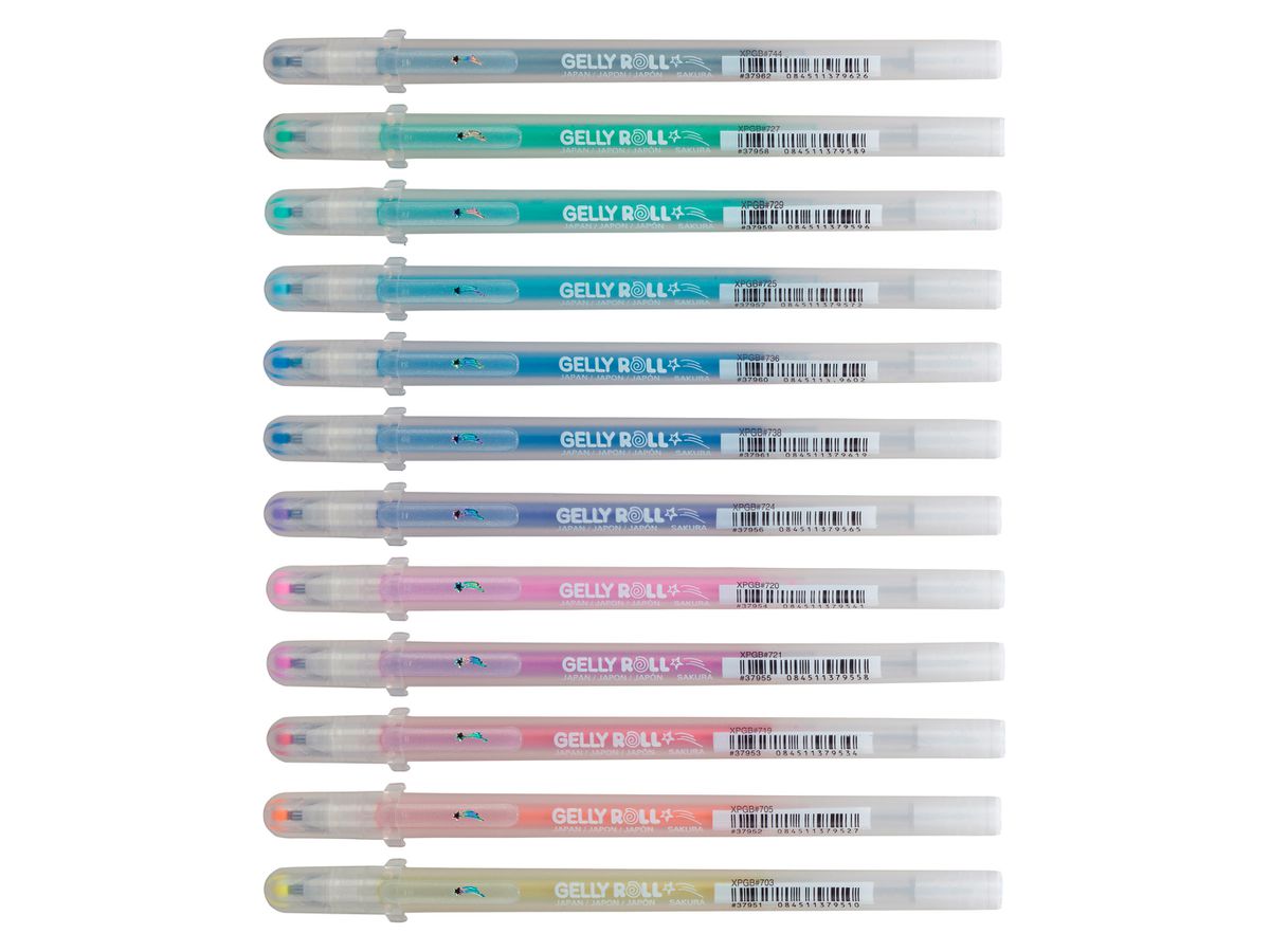SAKURA Gelly Roll 0.5mm POXPGBSTA12 Startdust Glitter ass. 12 Stk. (8710141131571)