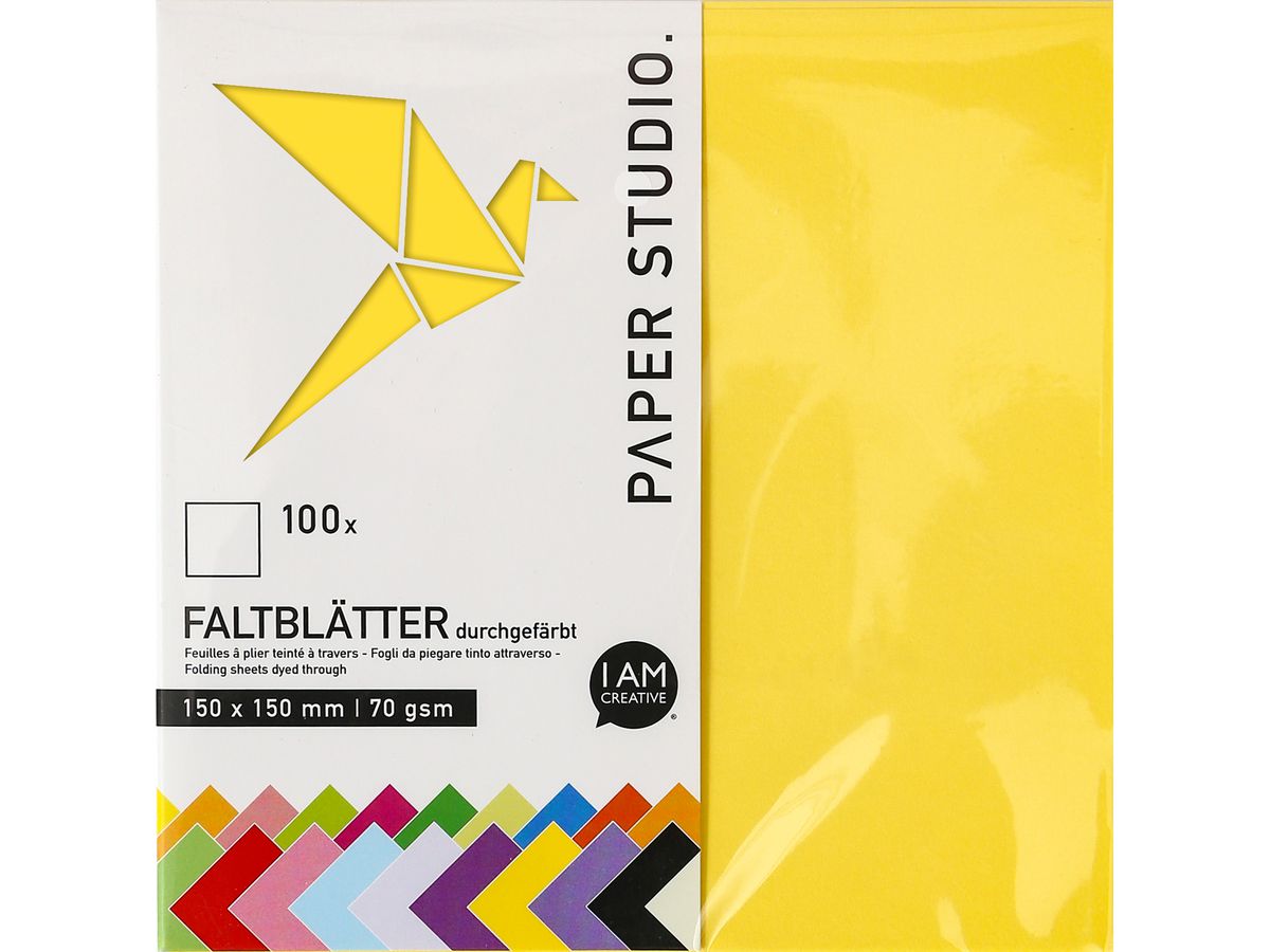 I AM CREATIVE Faltblätter 4077.11 15x15cm, 100 Stück (7611983205349)