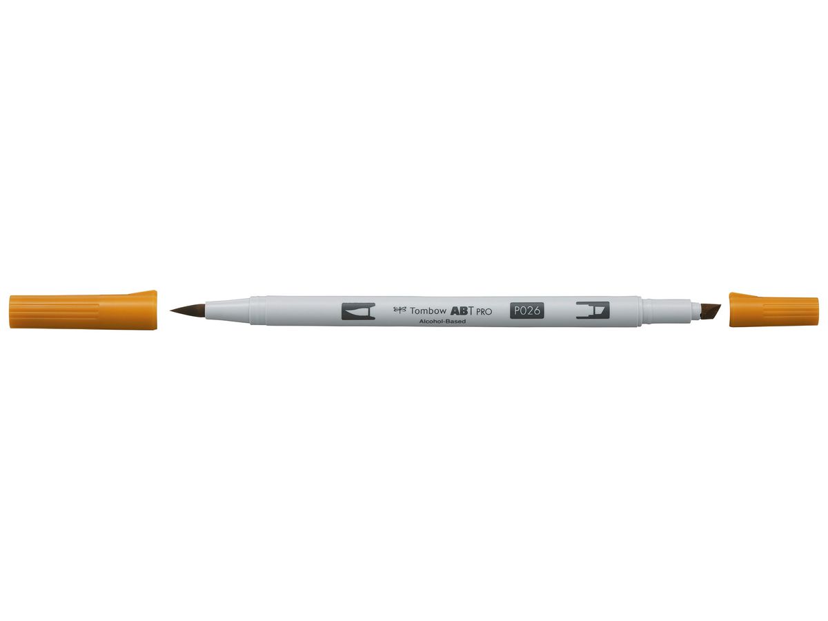 TOMBOW Dual Brush Pen ABT PRO ABTP-026 yellow gold (4901991648027)