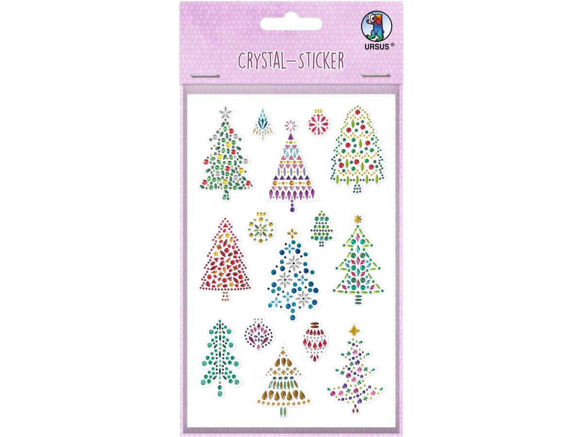 URSUS Crystal Sticker Weihnachten 3 75100003 15 Sticker (4008525251149)