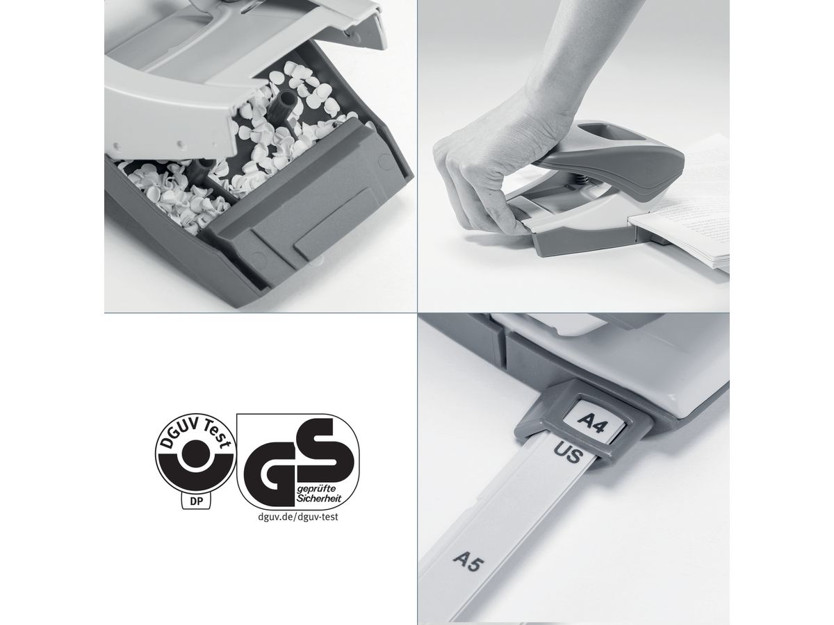 LEITZ Bürolocher NeXXt WOW 5008 5008-10-26 rot 30 Blatt (4002432135141)