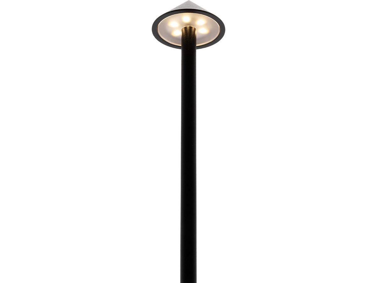 SECURIT Lampe de table ANGELINA LP-AN-BL noir, batterie, dimmable (8720663160478)
