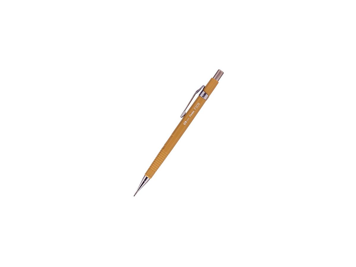 PENTEL Druckbleistift Sharp 0.9mm P209-G gelb mit Radiergummi HB (3474372209007)