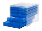 STYRO Styroswingbox light 275-8430.322 transparent/bleu 5 tiroirs (7612176088930)
