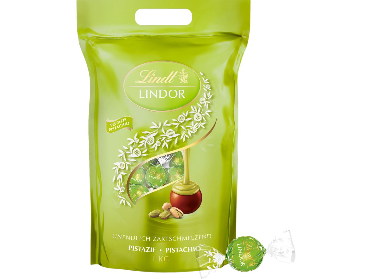 LINDT Lindor Kugeln 639903 Pistazie 1000g (4000539498749)