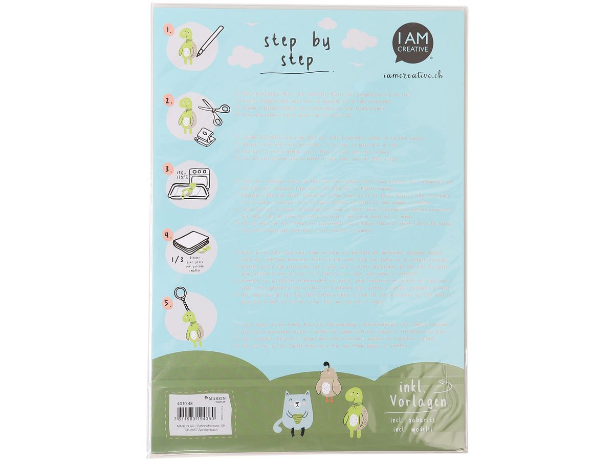 I AM CREATIVE Shrinkfolie A4 4010.48 transparent, 5 Blatt (7611983194360)