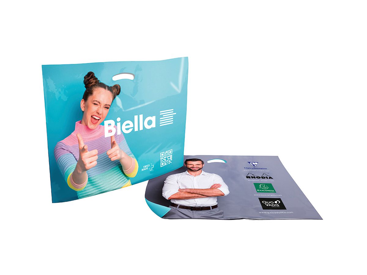 BIELLA Plastik-Tragetasche 60x48cm 19995000U weiss (7611365417858)