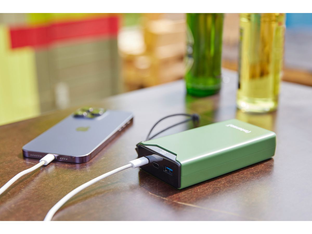 INTENSO Powerbank F20000, green 7332057 20000 mAh, USB-A, USB-C (4034303034826)