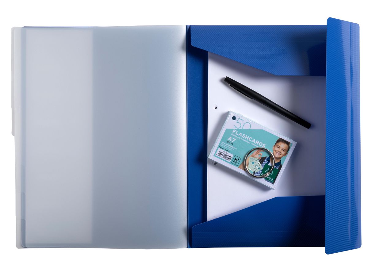 EXACOMPTA Classeur à anneaux A4 56110E assortis PP, 8 comp. (3130631561100)