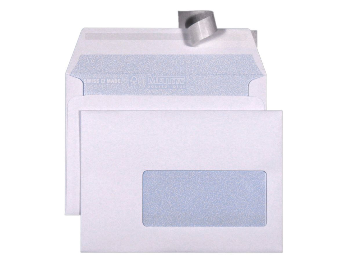 METTLER Couvert Fenster rechts C6 6064 100g, ultraweiss 1000 Stk. (7640126060576)