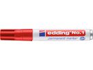 EDDING Permanent Marker No. 1 1-5mm 1-2 rosso (4004764000524)