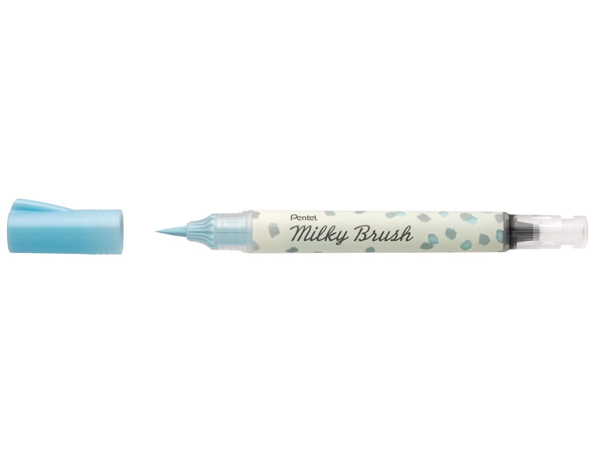 PENTEL Crayon pinceau Milky Brush XGFH-PSX bleu pastel (0884851061355)