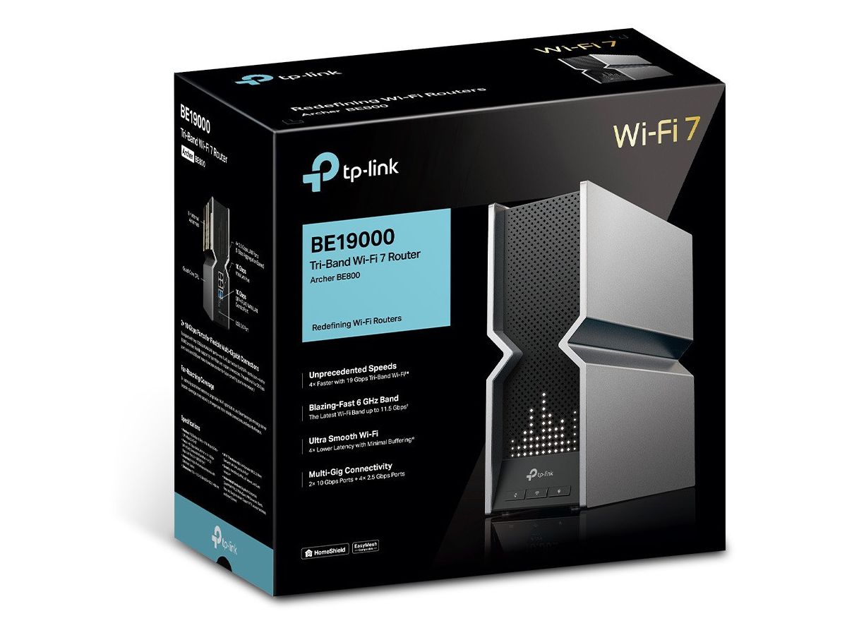 TP-LINK Tri Band Wi-Fi 7 Router Archer BE800 BE19000 (4895252502183)