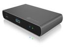 ICY BOX 4 Port Hub Thunderbolt4 Type-C IB-HUB801-TB4 85W PD Silicon Alu.Black (4250078169796)
