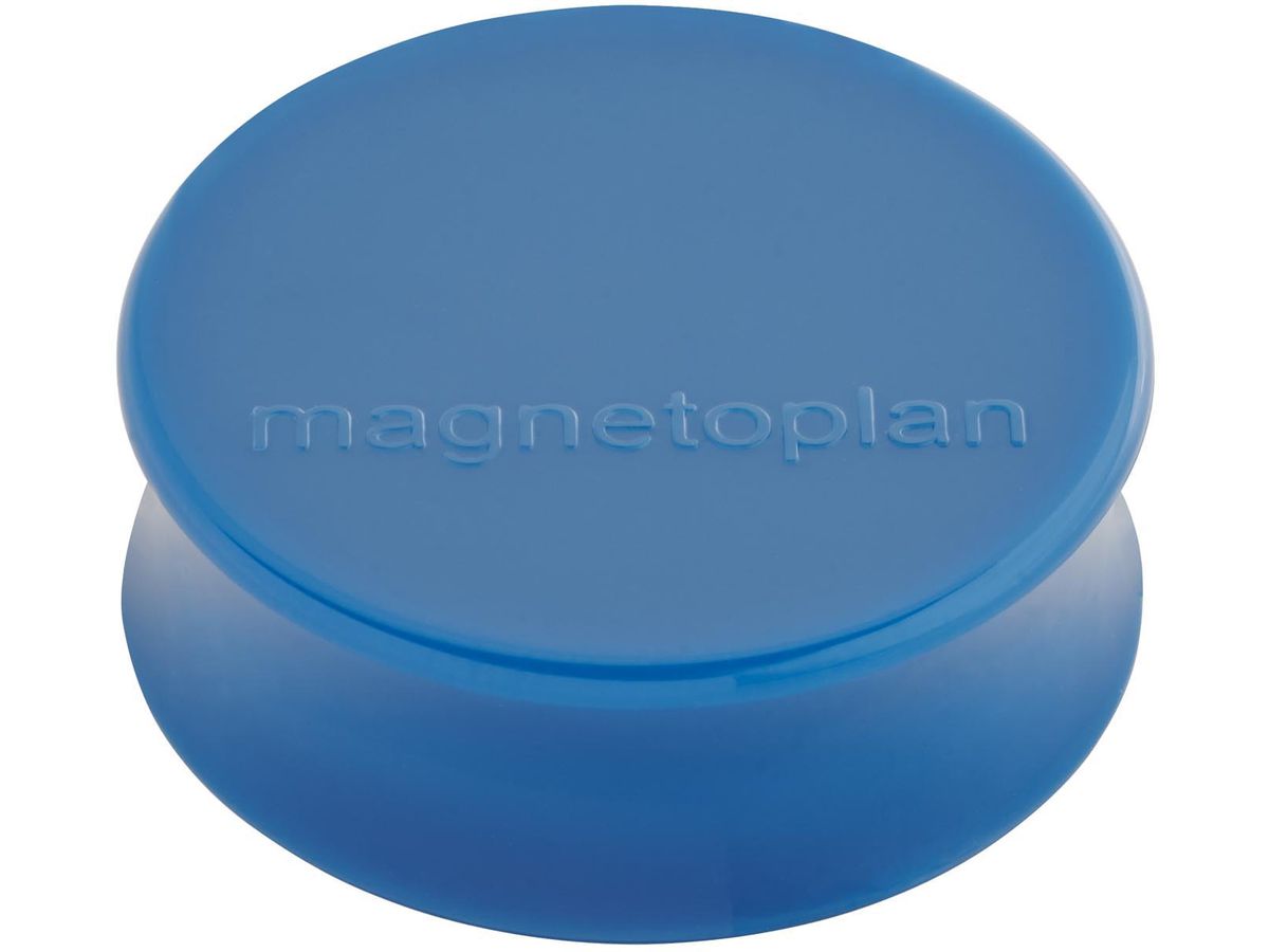 MAGNETOPLAN Aimant Ergo Large 10 pcs. 1665014 bleu foncé 34mm (4013695043180)