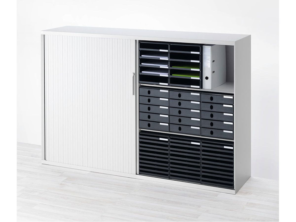 STYRO Schubladenbox styroval öko 14-8002.85 grau/grau 10 Schubladen (7612176089142)