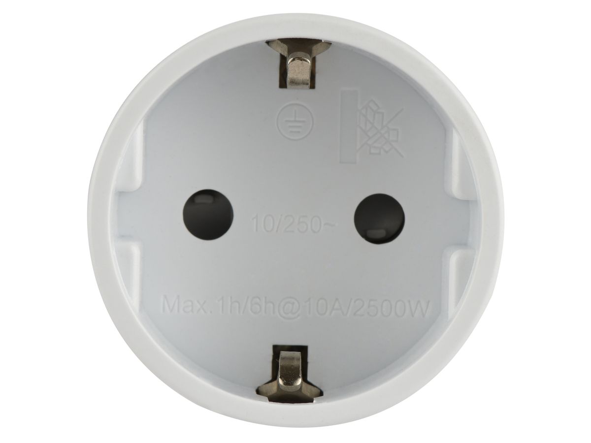 S-ELECTRO Reisestecker, weiss 85.701 (7611453857016)