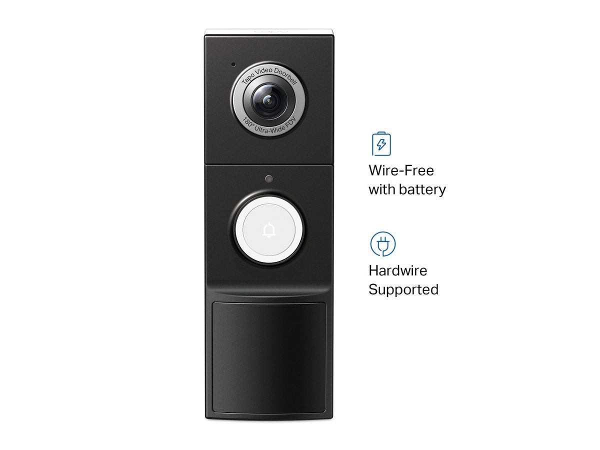 TP-LINK Video Doorbell Camera Tapo D235 2K, 10000mAh Battery (8885021371351)