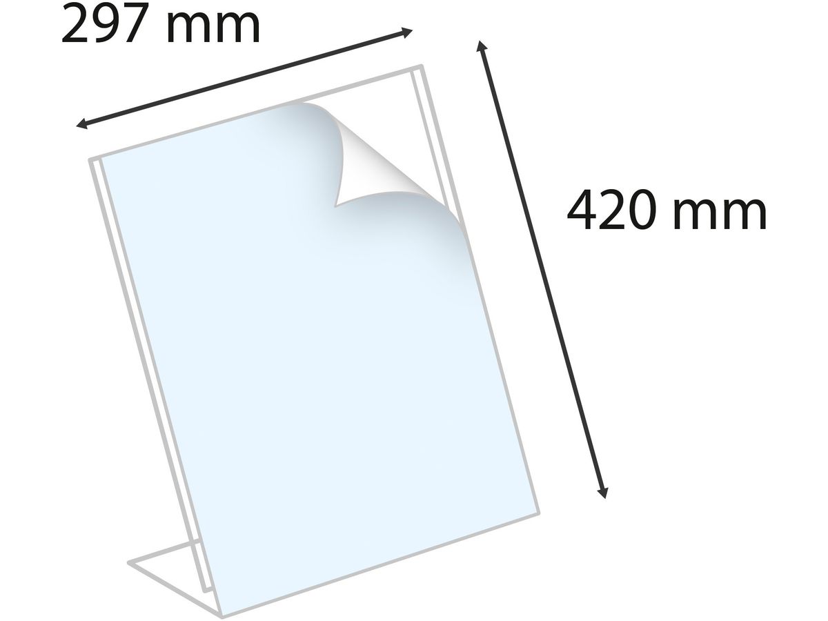 EXACOMPTA Tischaufsteller A3 813058D transparent hoch/quer (9002490813581)