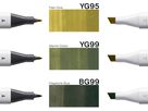 COPIC Marker Classic Designer 200750308 Deep forest tints 3 pièces (4013695268750)
