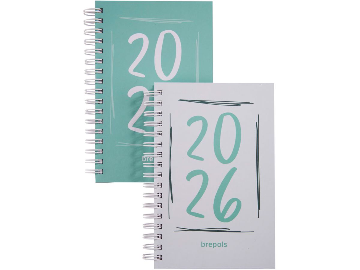 BREPOLS Agenda Pocket Doodle Dash 2026 0.767.0785 1W/2S ass. 9.7x15cm (5412303376907)
