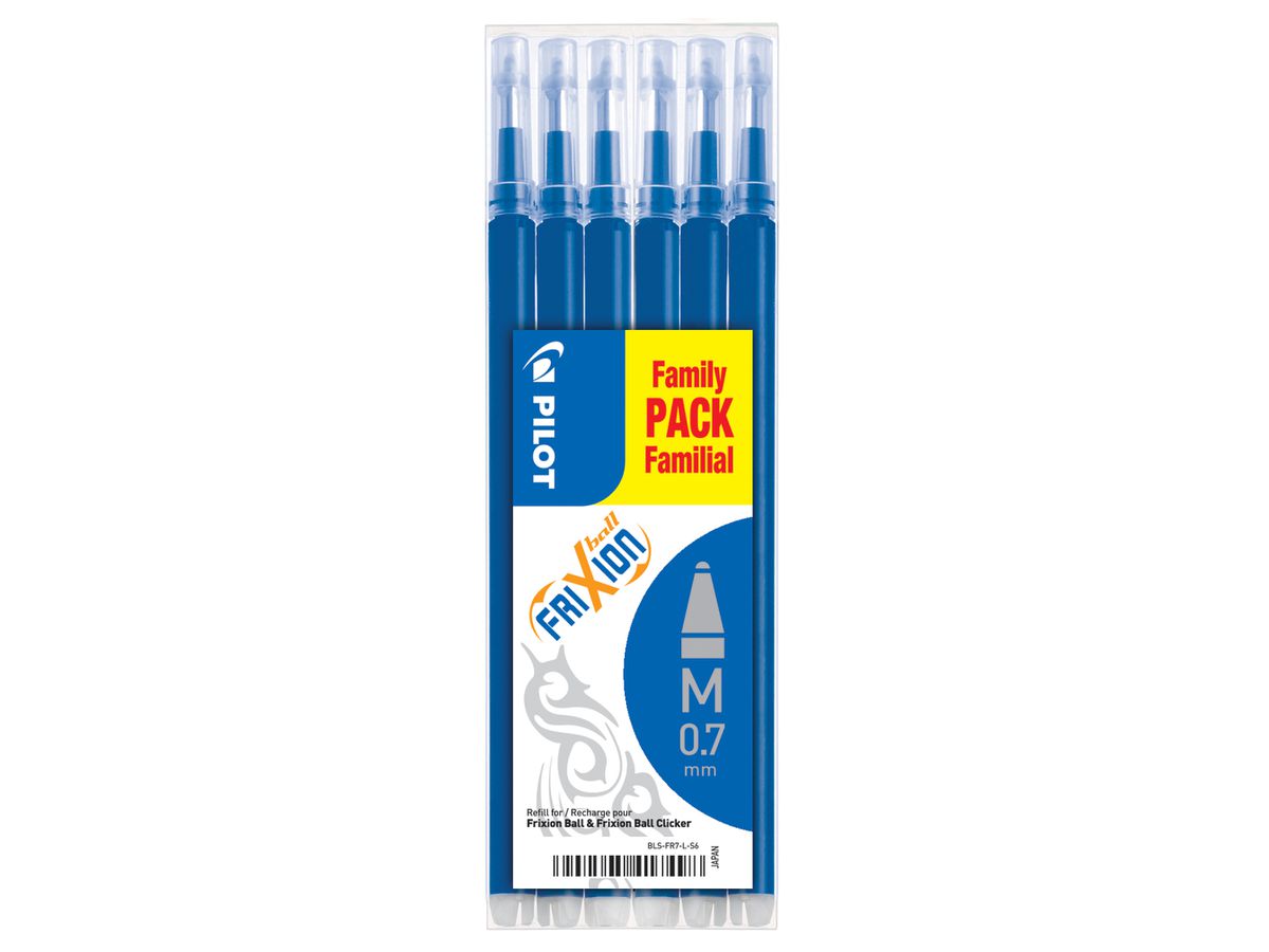 PILOT Refill FriXion Refill BLS-FR7-L-S6 blau 6 Stück (4902505525629)