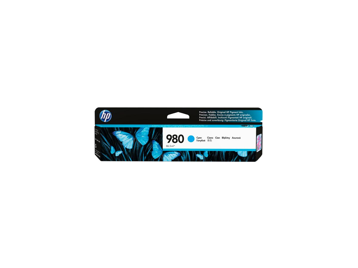 HP Cart. d'inchiostro 980 cyan D8J07A OJ Enterprise X585 6600 p. (0887758769126)