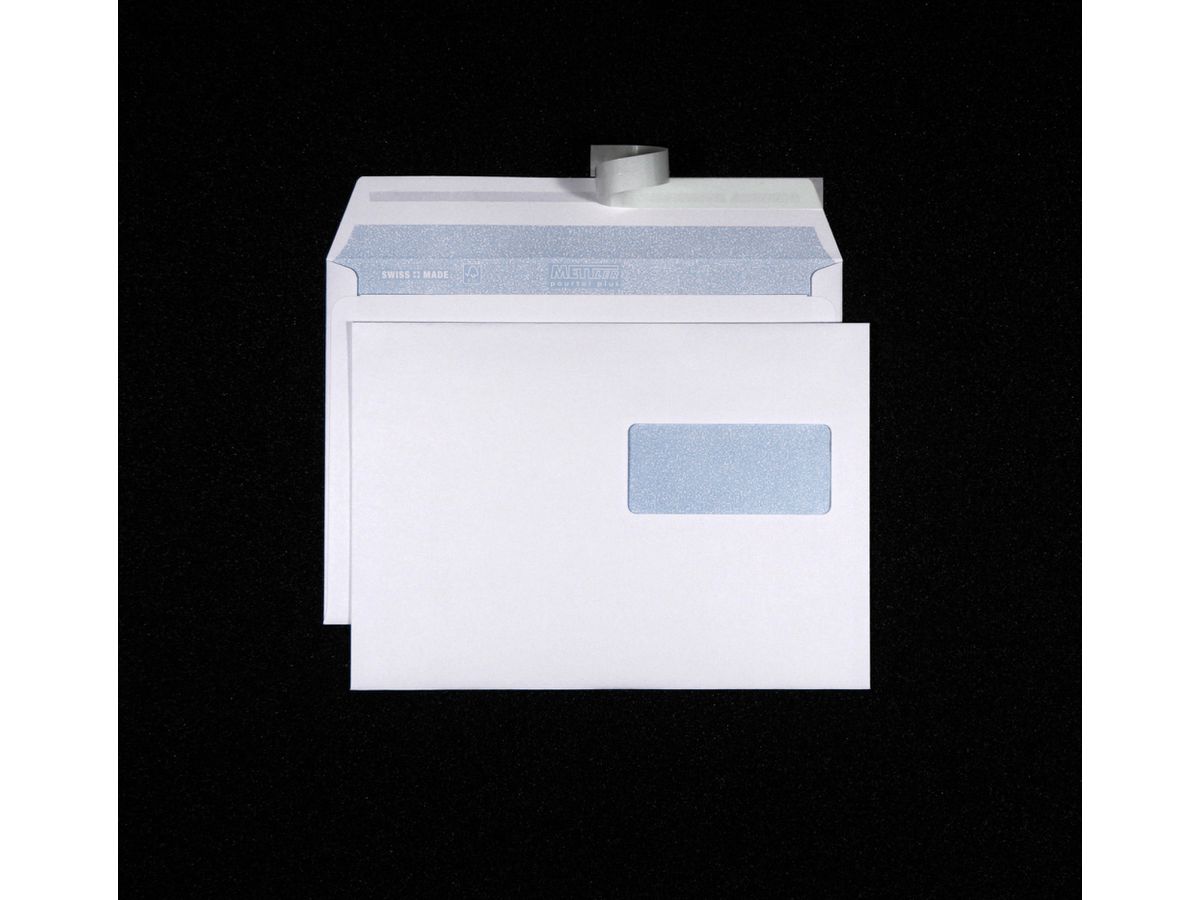 METTLER Buste finestra destra C5 8084 100g, bianco 500 pezzi (7640126060538)