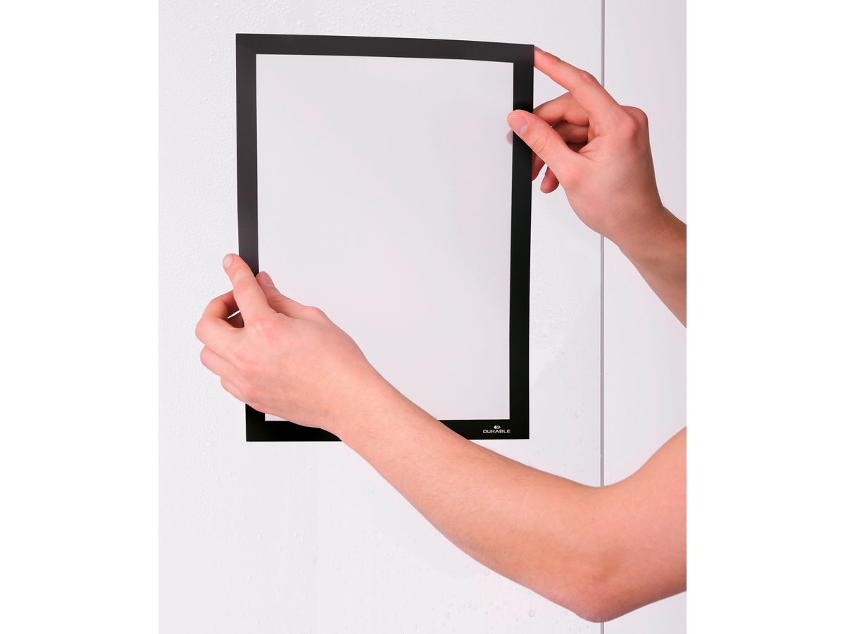 DURABLE Duraframe SUN A4 484101 aderente, nero 2 pezzi (4005546978185)
