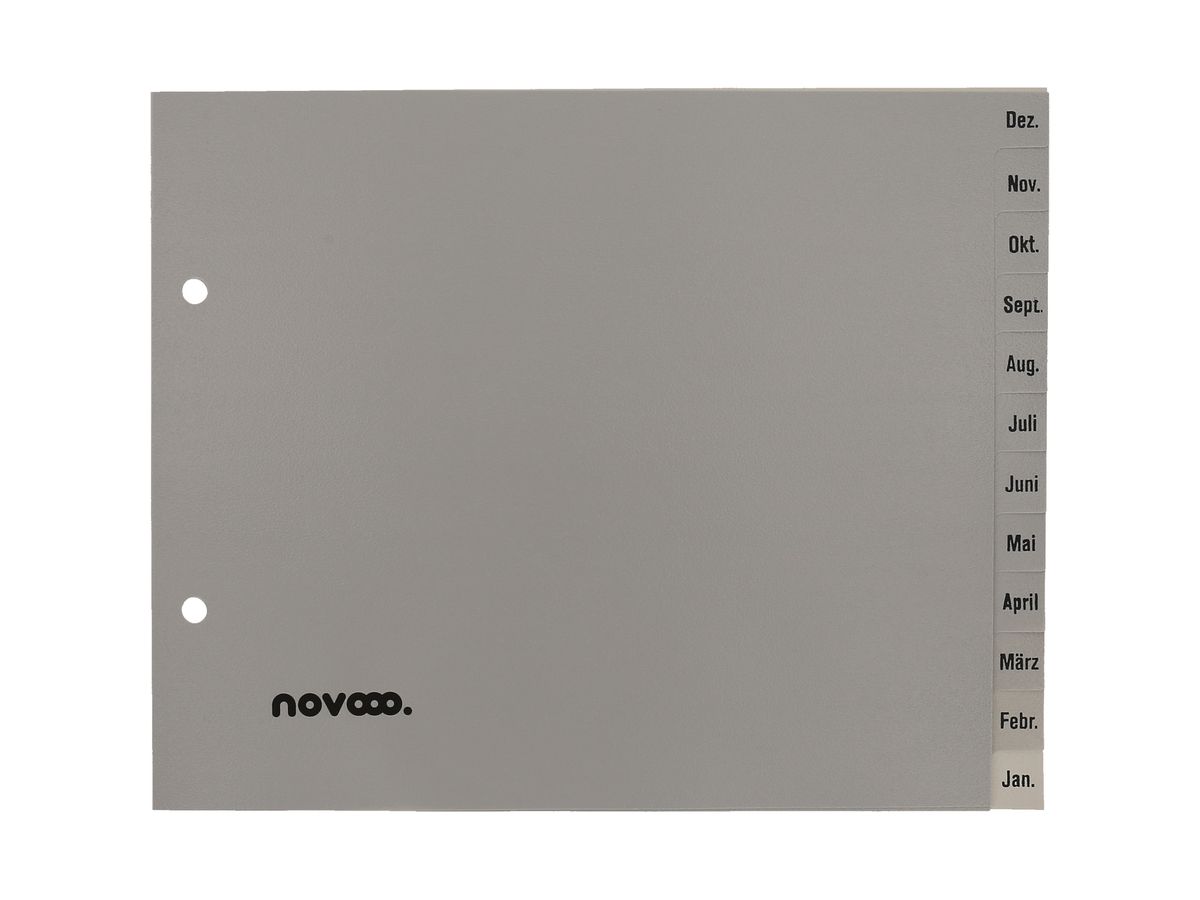 NOVOOO Répertoires PP 1/2 haut 40972 gris Dez-Jan DE (9010729032177)