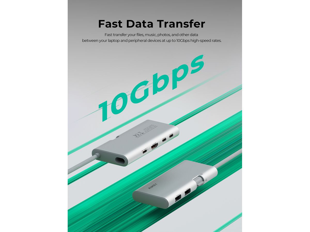 AUKEY Hub 6-in-1 OfficeDok UH-CHU02 (0689323791200)