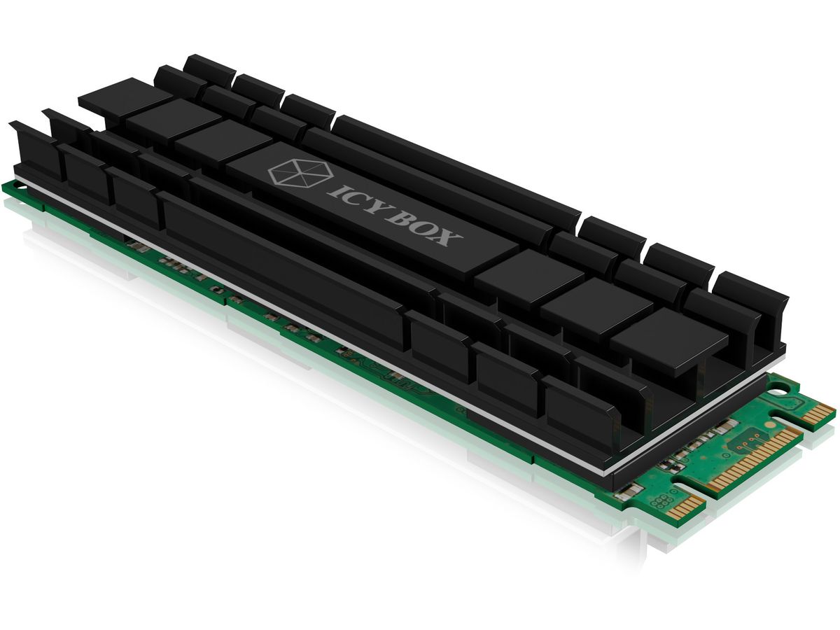 ICY BOX Heat sink for M.2 SSD IB-M2HS-701 Aluminium 5mm (4250078166832)