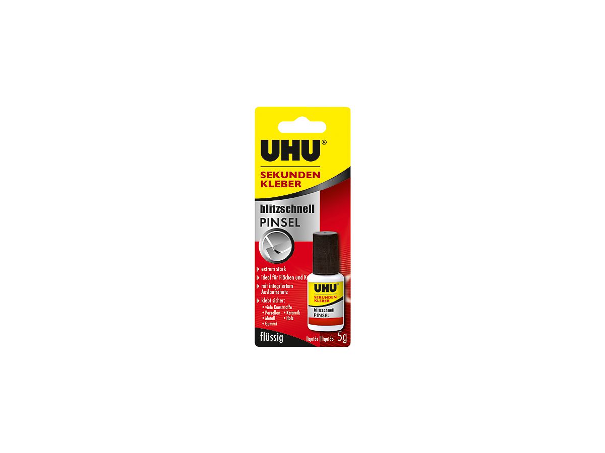 UHU Sekundenkleber Pinsel 45545 5g (4026700455458)