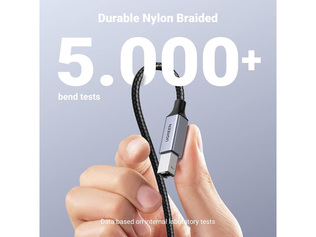 UGREEN Printer Cab. USB-C-USB-B 2.0 80807 2m,Black,BB (6957303888078)