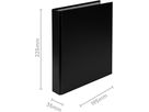 BIELLA Ringbuch Ringo-Plast 3.5cm 42552002U schwarz 2-Ring A5 (7611365257867)