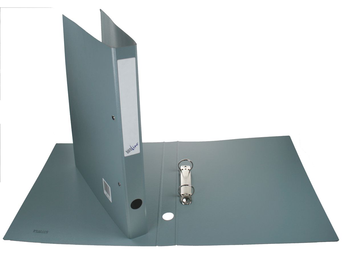 BÜROLINE Ringbuch 3cm 15140325PE1U grau 2-Ring A4 (7612532000279)