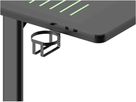 DELTACO RGB Gaming Desk DT420 GAM-150 Glass LED Tabletop,140x75 cm (7333048053992)
