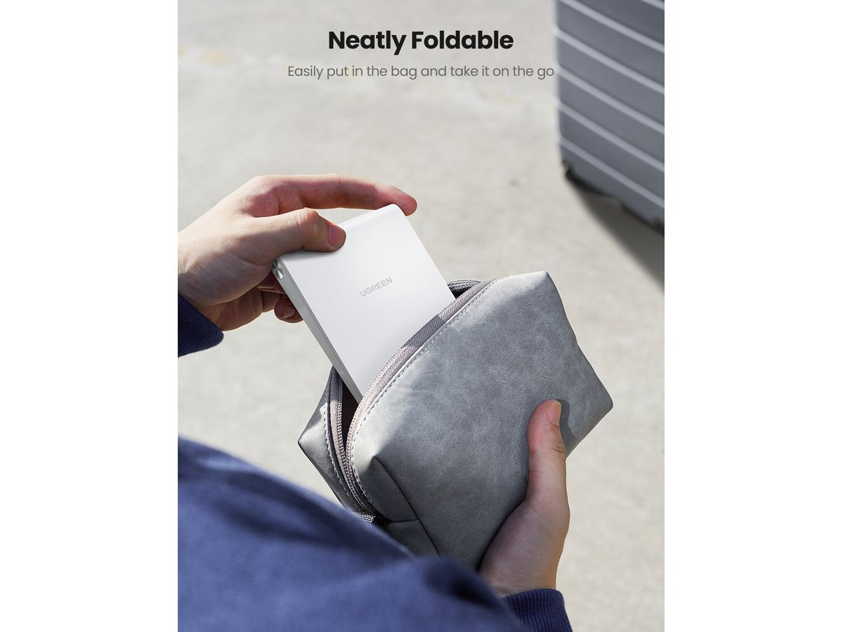 UGREEN Multi-Angle Phone Stand 80704 Height Adjustable,White (6957303887040)