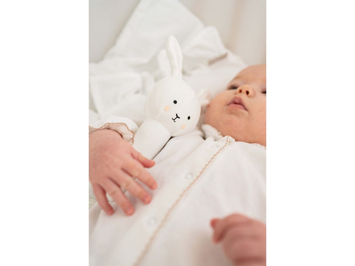 JABADABADO Cadeau lapin en couverture S1021 blanc, 3 parties (7332599010218)