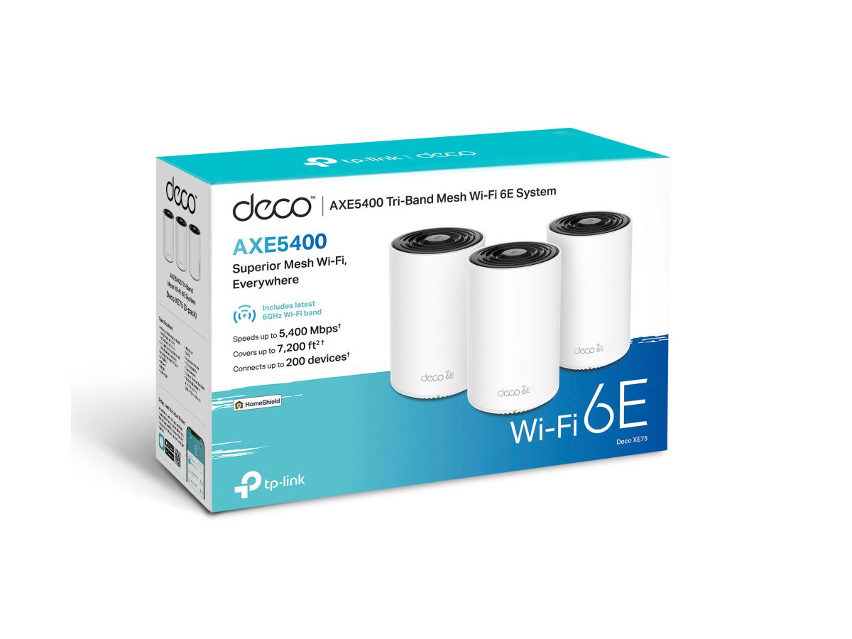 TP-LINK WHMesh WiFi 6E System Deco XE75(3-pack) AXE5400 white (4897098687147)