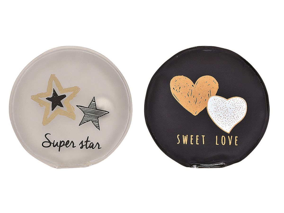 ROOST Taschenwärmer Stern, Herz 10025391 9x9cm 4 ass. (4007698042462)