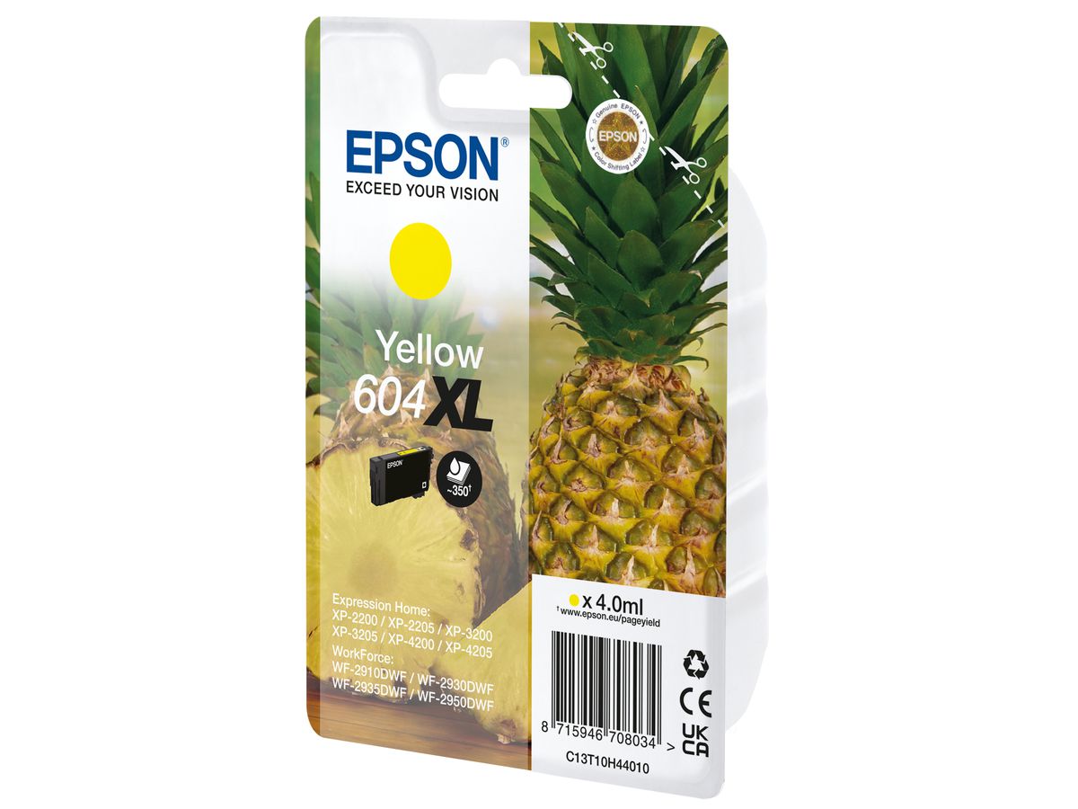 EPSON Cart. d'inch. 604XL yellow T10H44010 WF-2910/30/50 350 pagine (8715946708034)