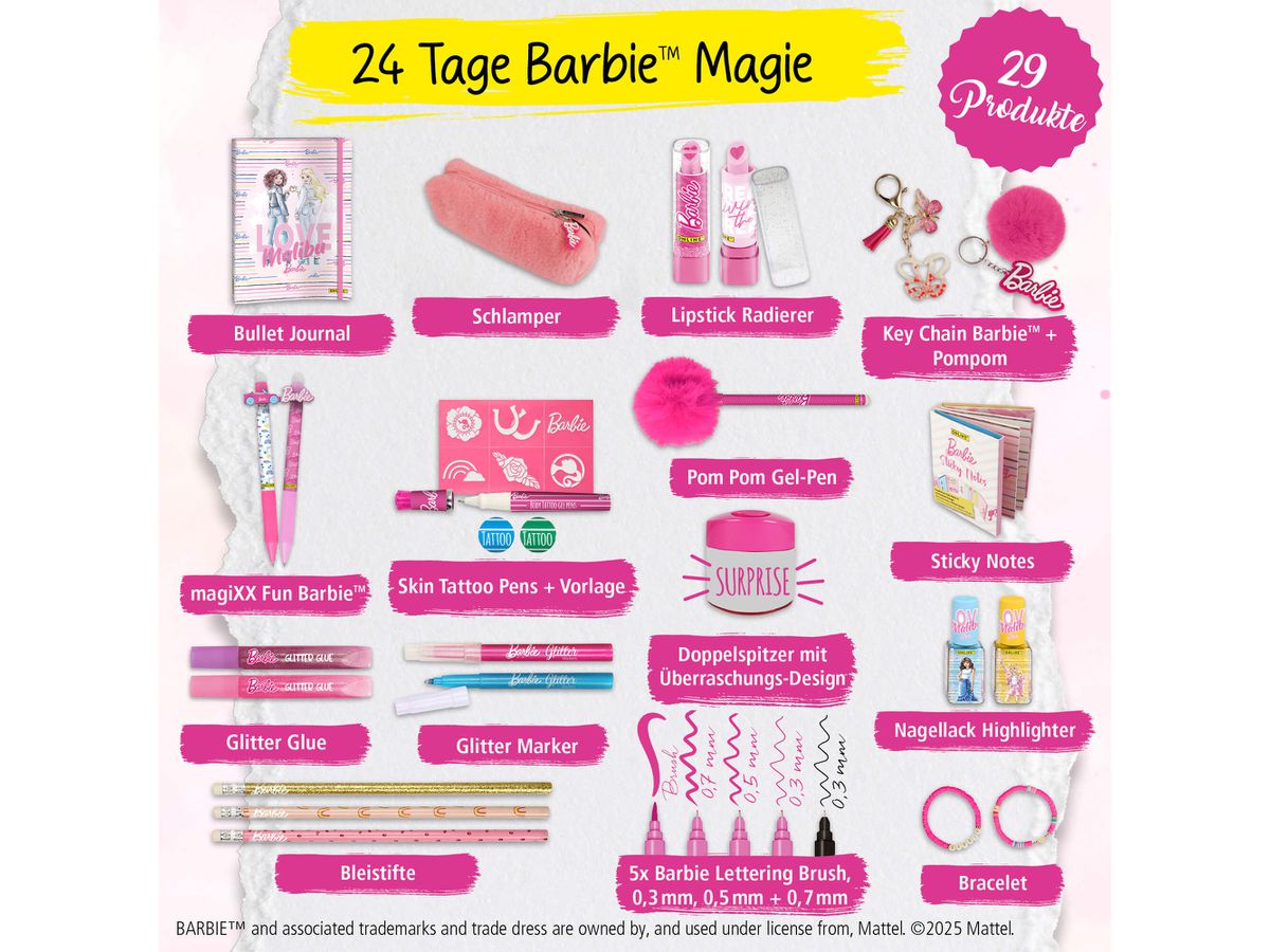 ONLINE Calendario dell'Avvento 2025 18057 Barbie (4014421180575)