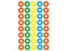 AVERY ZWECKFORM Sticker Rings 8.4x16cm 3055 colorato 4 fogli, 160 pz. (4004182030554)