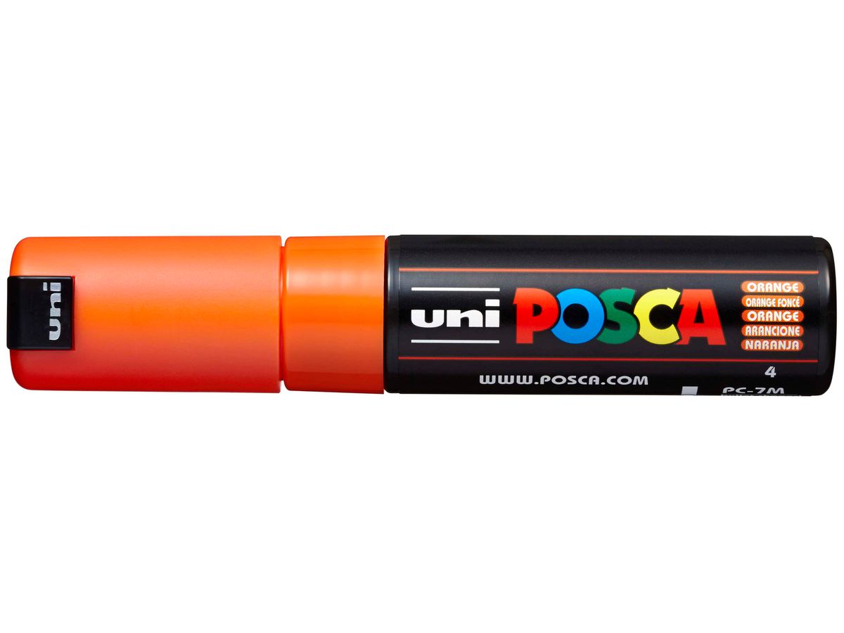 POSCA Marker 4.5-5.5mm PC-7M ORANGE arancione (4902778228289)