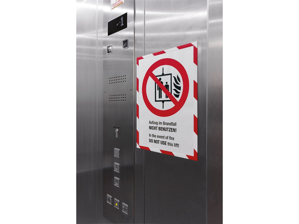 MAGNETOPLAN Cadre aimant magnetofix A3 1131346 SAFETY, rouge/blanc 5 pcs. (4013695056999)