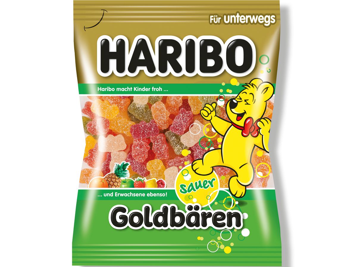 HARIBO Goldbären Sauer 106877 Beutel 100g (9002975002066)