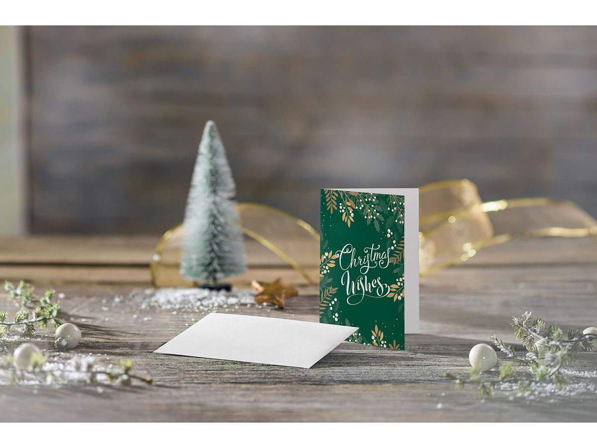 SIGEL Cartes de Noël A6 DS092 Feuilles et branches 25 pièces (4004360786327)
